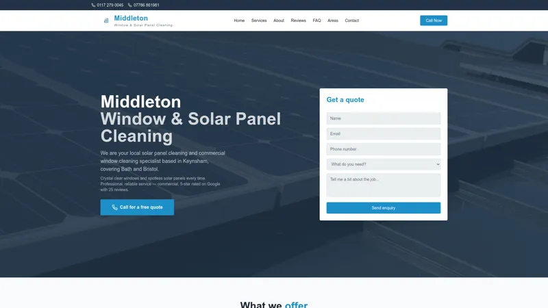 Middleton Solar Cleaning