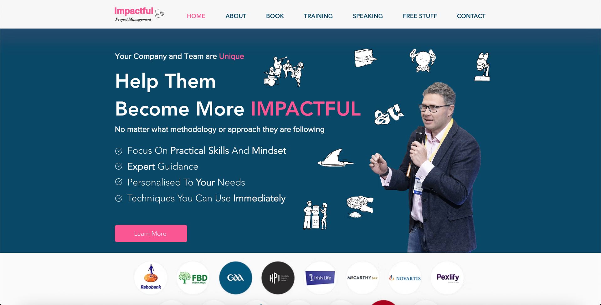 Impactful Project Management homepage ranked on Google by AWResults